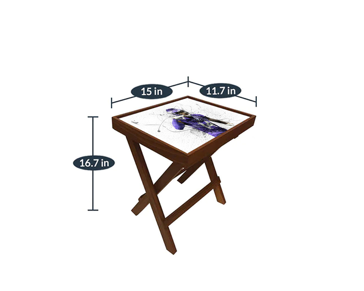 Stefon Diggs Splash Effect Coffee and Laptop Table 