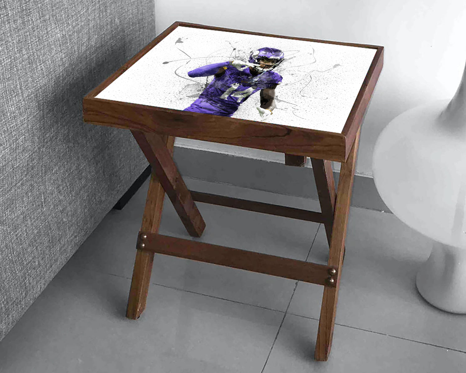 Stefon Diggs Splash Effect Coffee and Laptop Table 