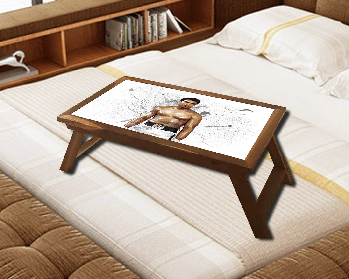 Muhammad Ali Splash Effect Coffee and Laptop Table 