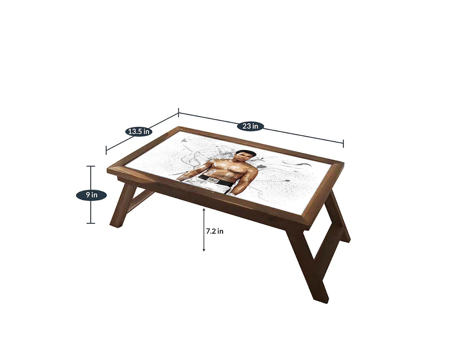 Muhammad Ali Splash Effect Coffee and Laptop Table 