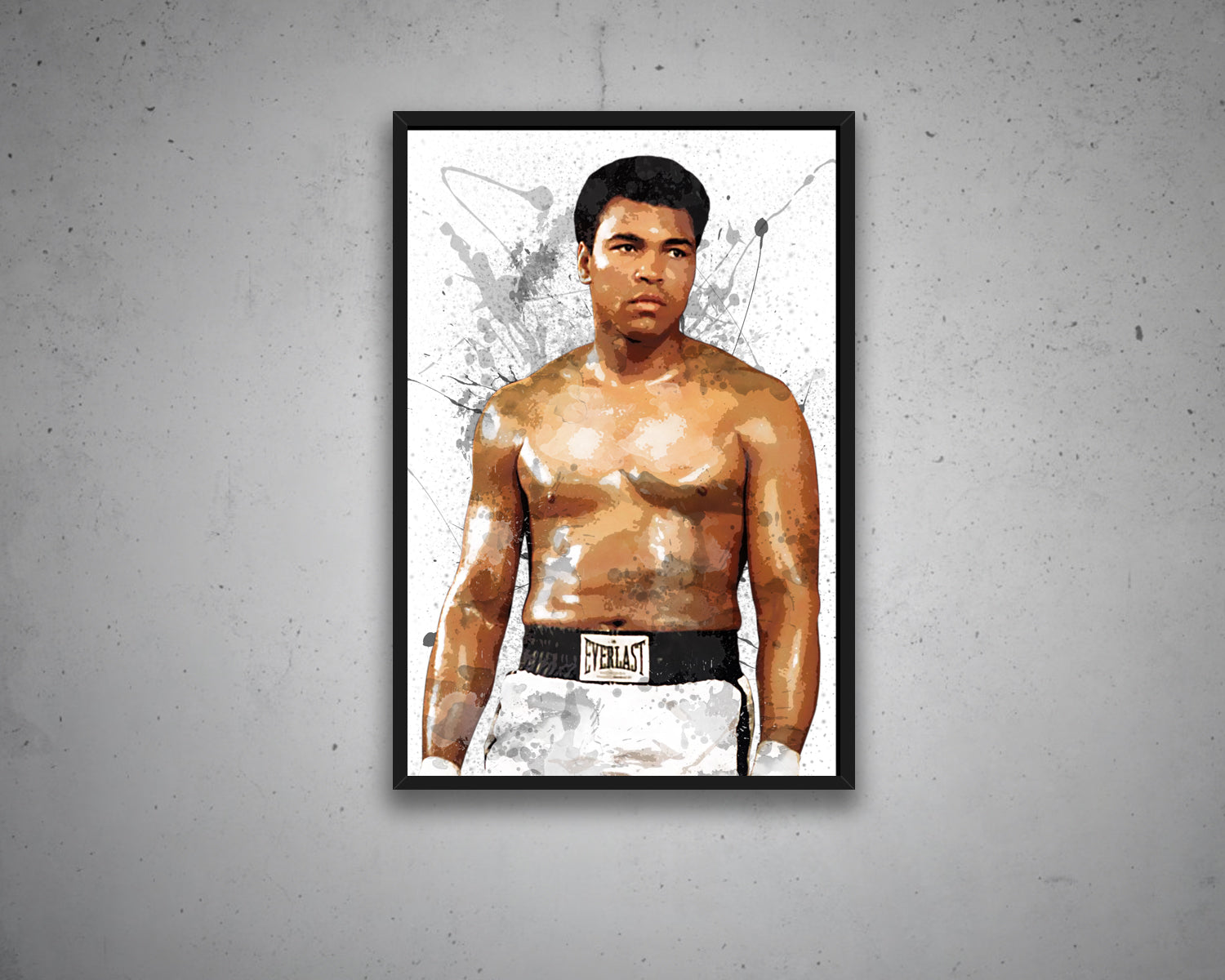 Muhammad Ali Splash Effect Canvas Art 