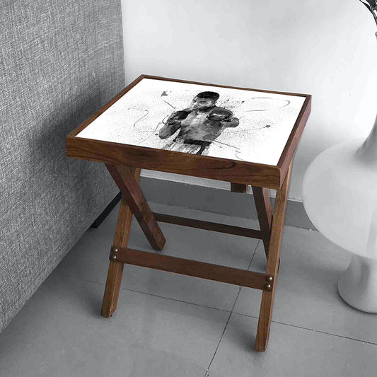 Muhammad Ali Splash Effect Coffee and Laptop Table 