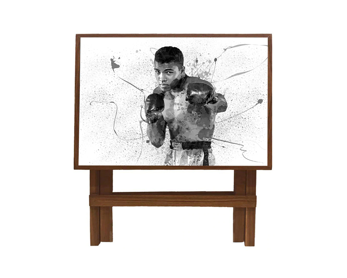 Muhammad Ali Splash Effect Coffee and Laptop Table 