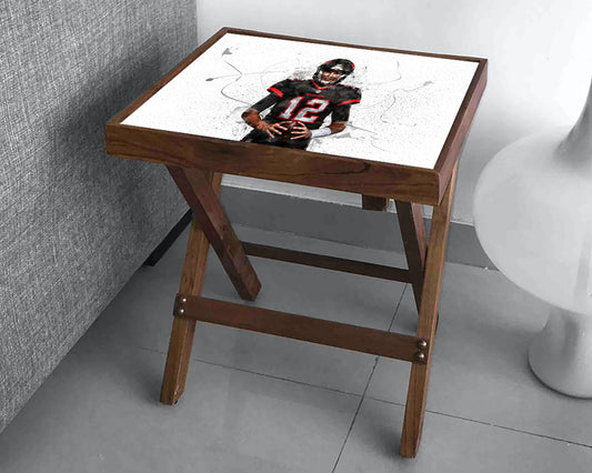 Tom Brady Splash Effect Coffee and Laptop Table