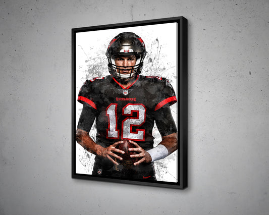 Tom Brady Canvas Wall Art 