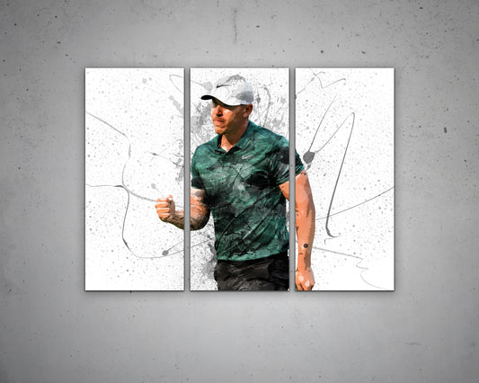Brooks Koepka Splash Effect Canvas Art