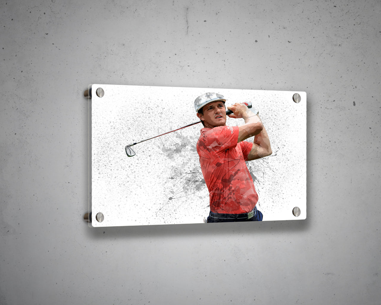 Bryson Dechambeau Splash Effect Canvas Art