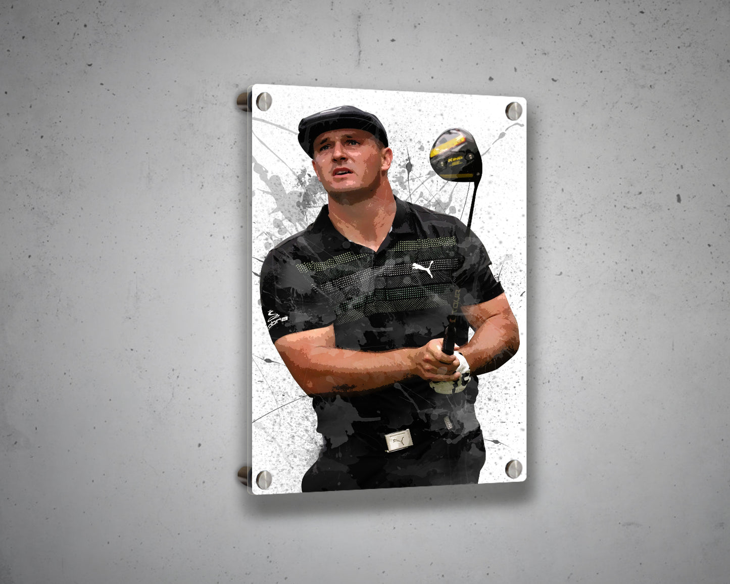 Bryson Dechambeau Splash Effect Canvas Art 