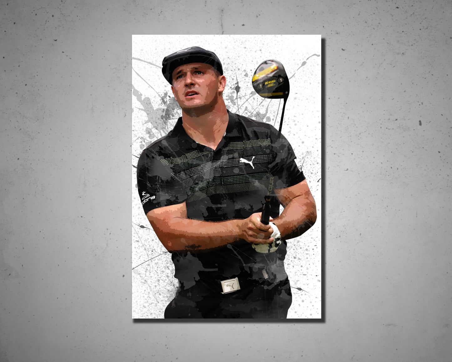 Bryson Dechambeau Splash Effect Canvas Art 