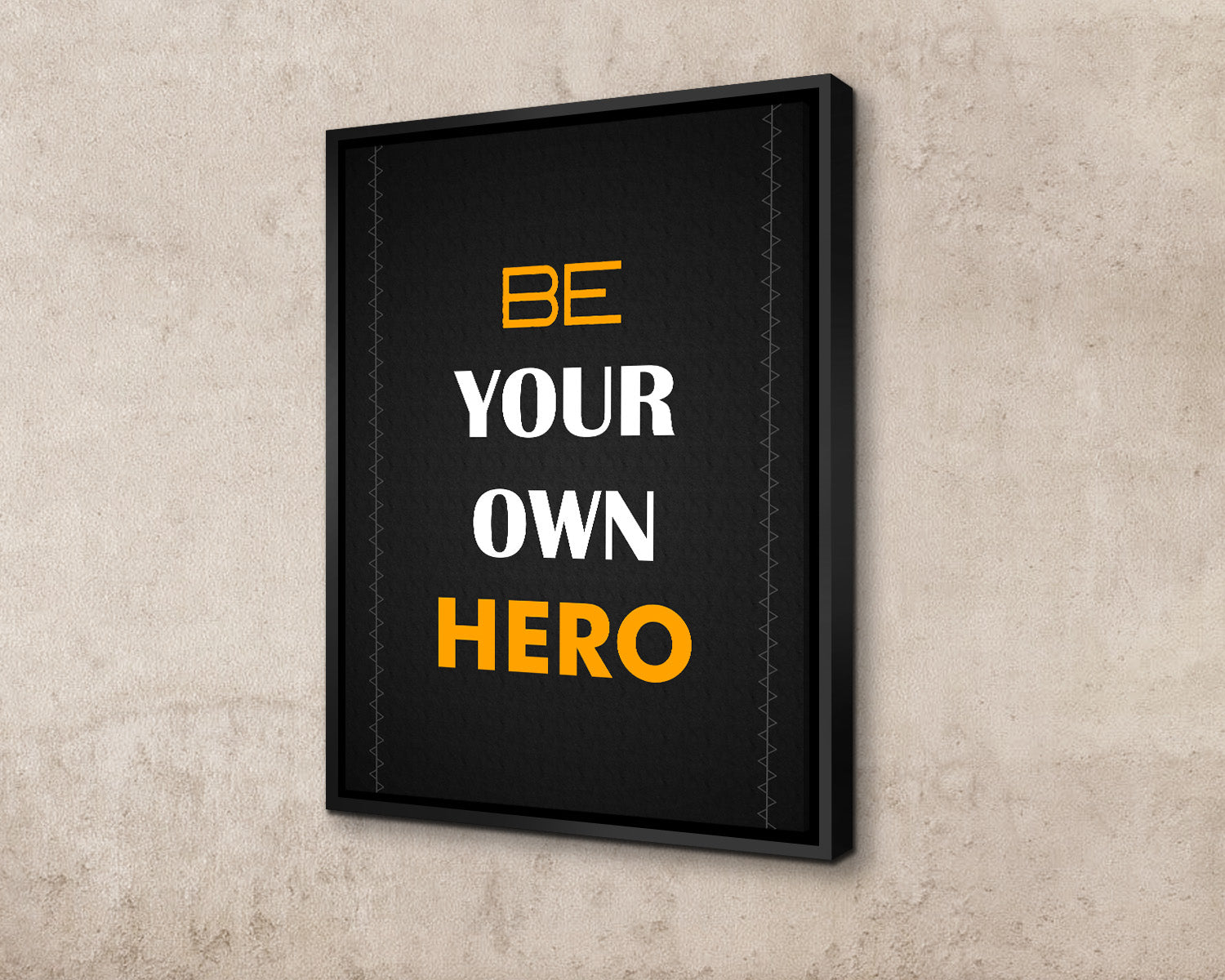 Be Your Own Hero Canvas Wall Art 