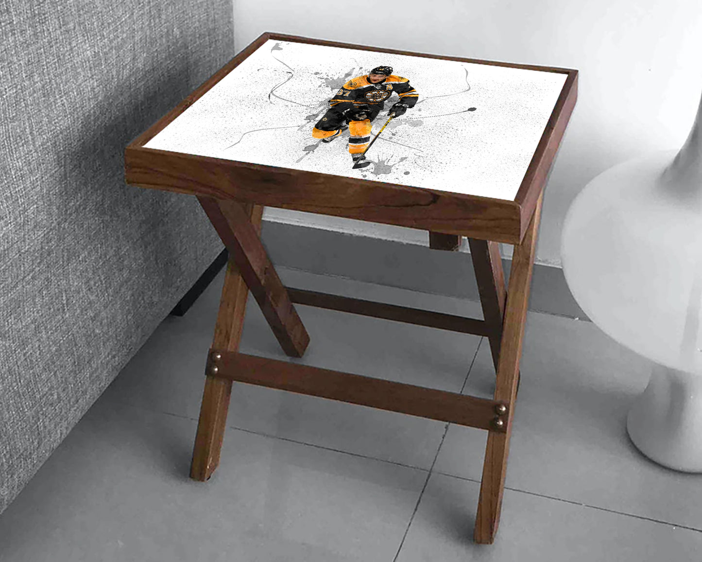 Patrice Bergeron Splash Effect Coffee and Laptop Table 