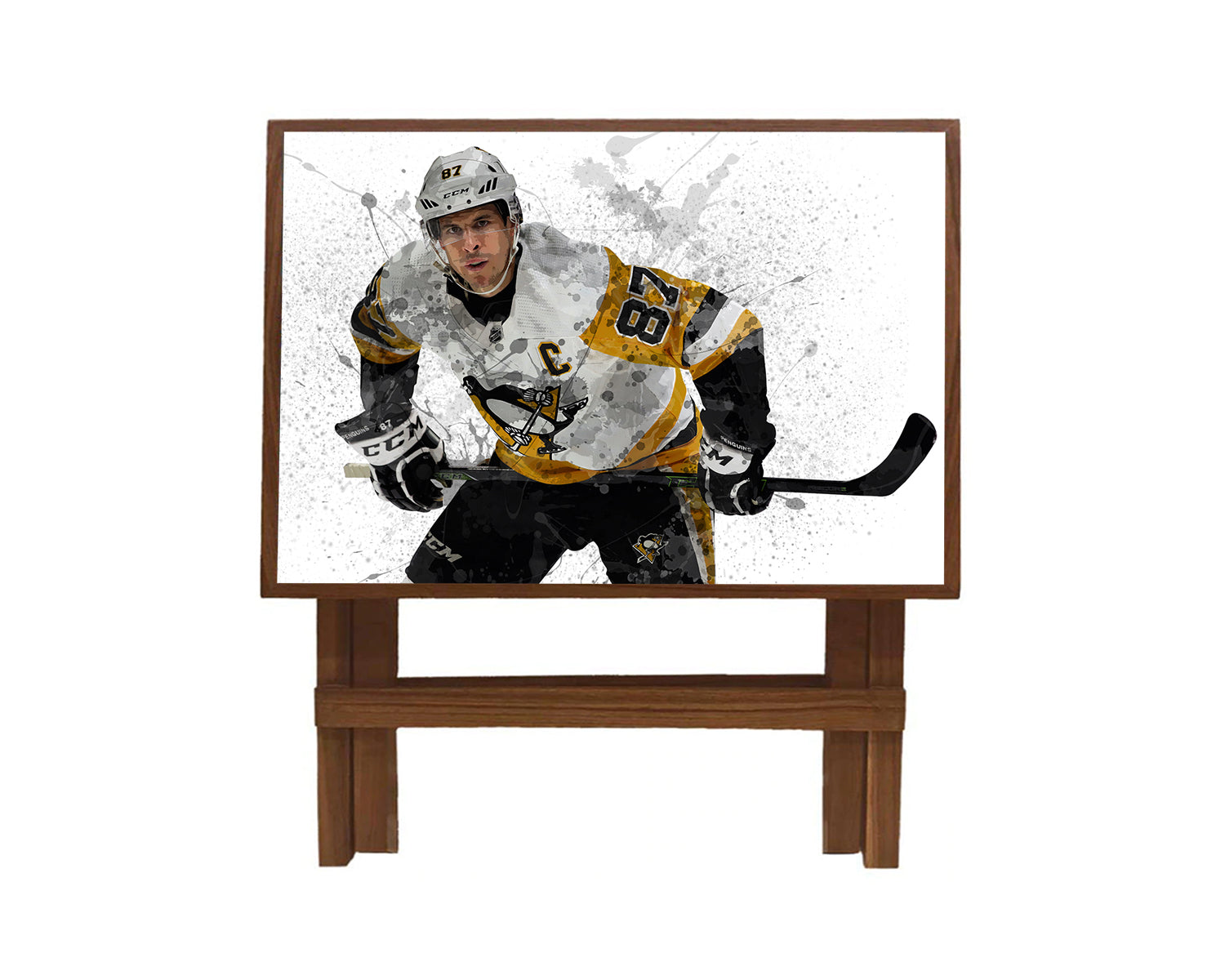 Sidney Crosby Splash Effect Coffee and Laptop Table 
