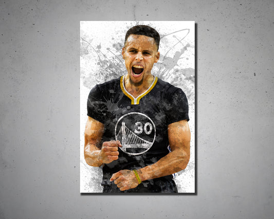 Stephen Curry Canvas Wall Art