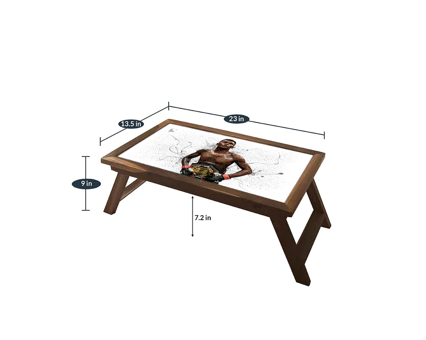 Israel Adesanya Splash Effect Coffee and Laptop Table 