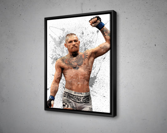 Conor McGregor Splash Effect Canvas Art