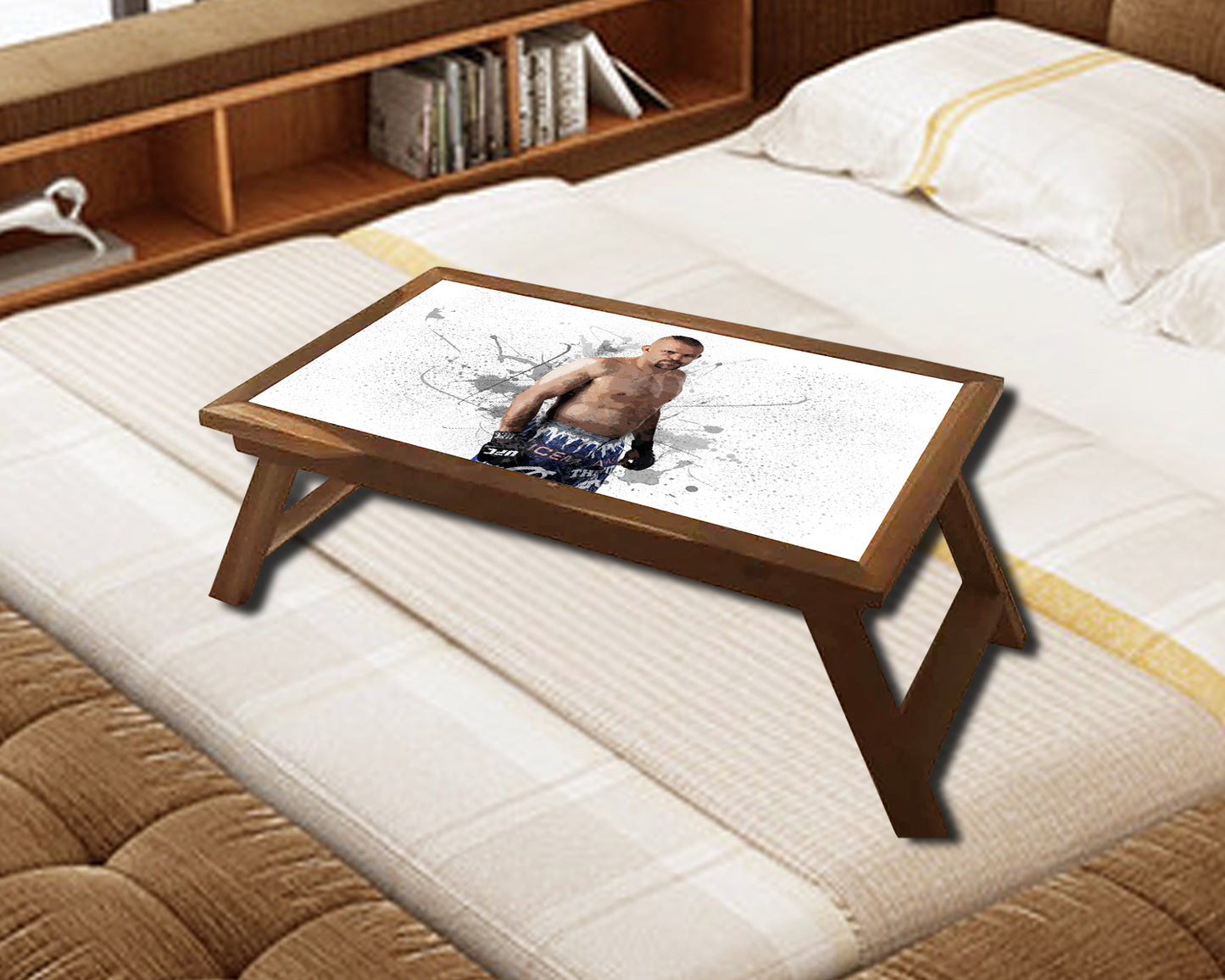 Chuck Liddell Splash Effect Coffee and Laptop Table 