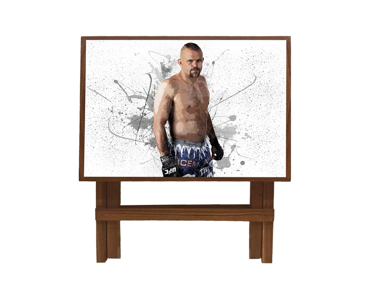 Chuck Liddell Splash Effect Coffee and Laptop Table 