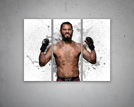Jorge Masvidal Splash Effect Canvas Art