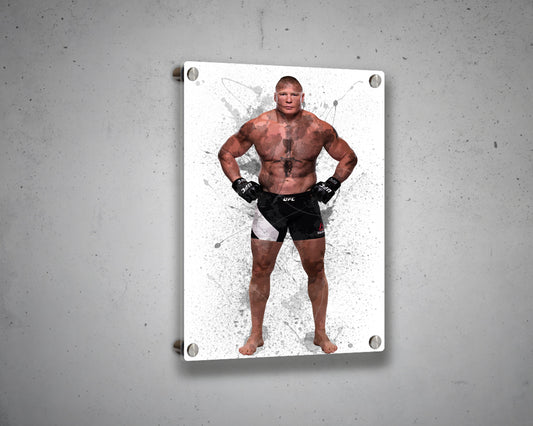 Brock Lesnar Splash Effect Canvas Art
