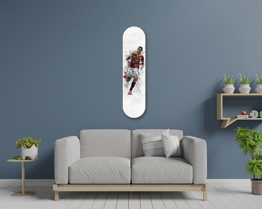 Anthony Martial Acrylic Skateboard Wall Art