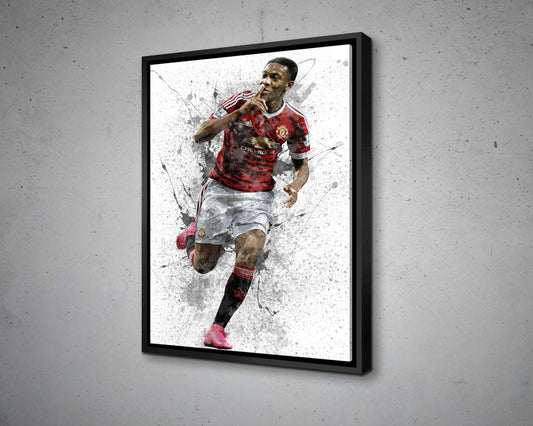 Anthony Martial Splash Effect Canvas Art