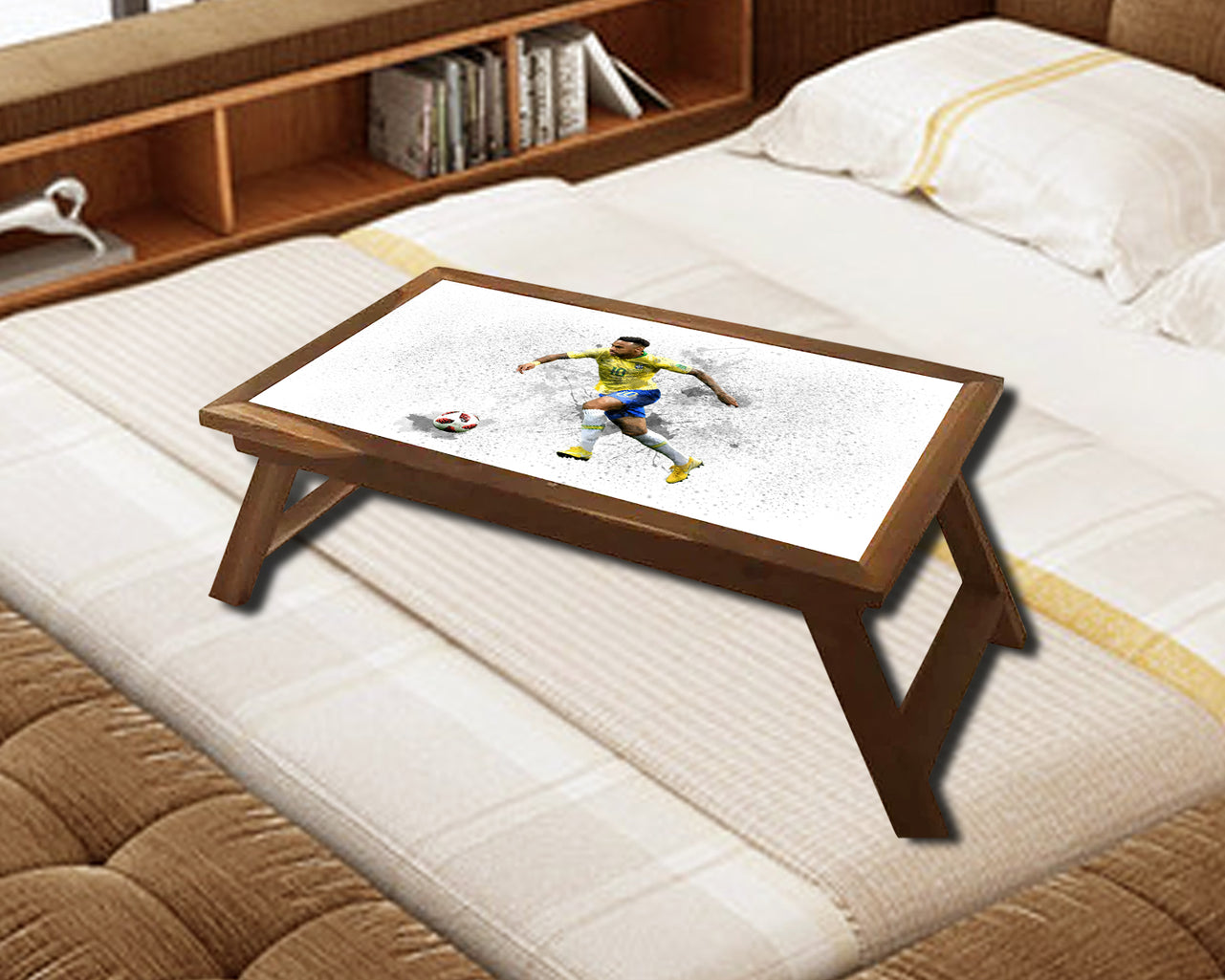Neymar Jr. Splash Effect Coffee and Laptop Table