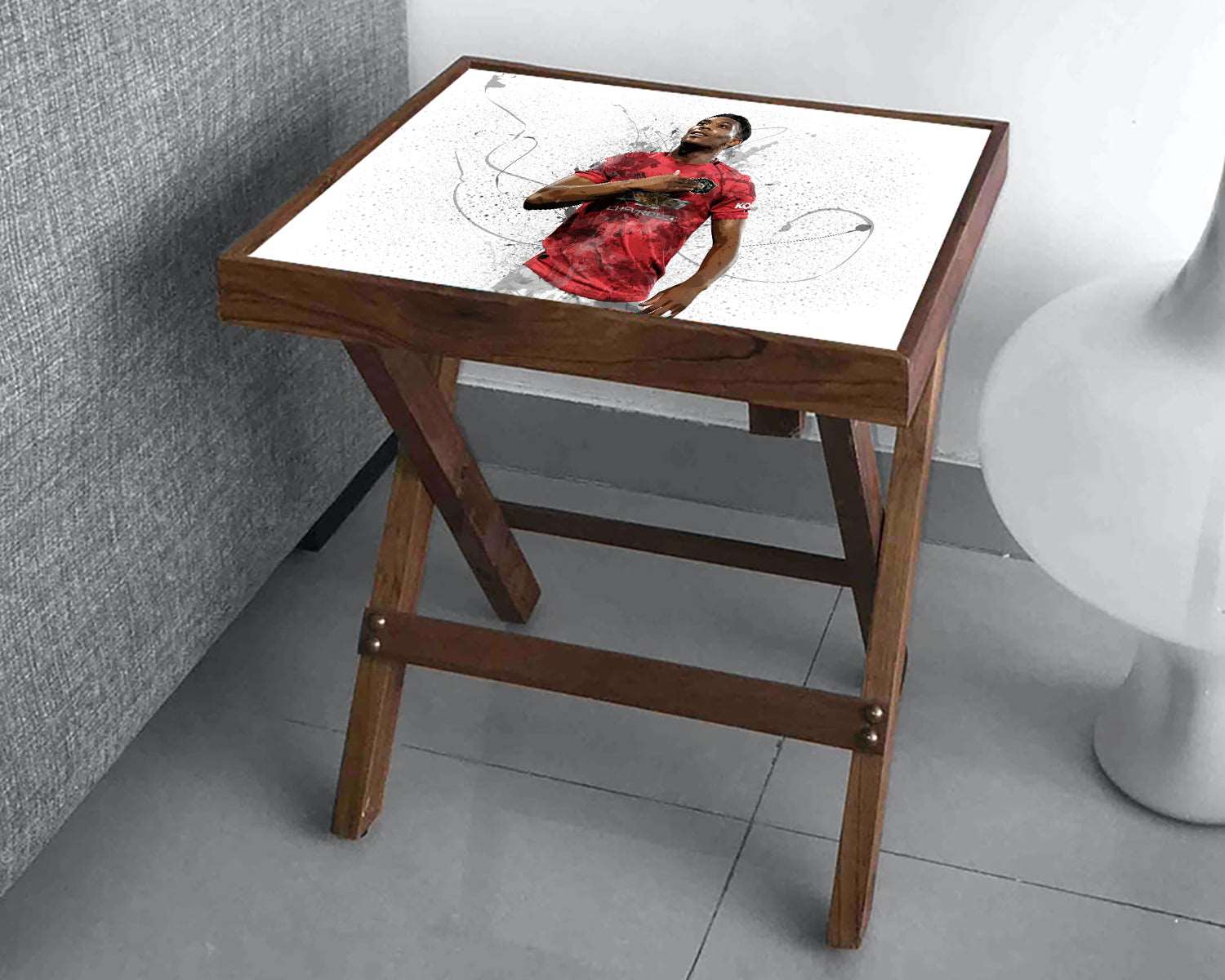 Anthony Martial Splash Effect Coffee and Laptop Table 
