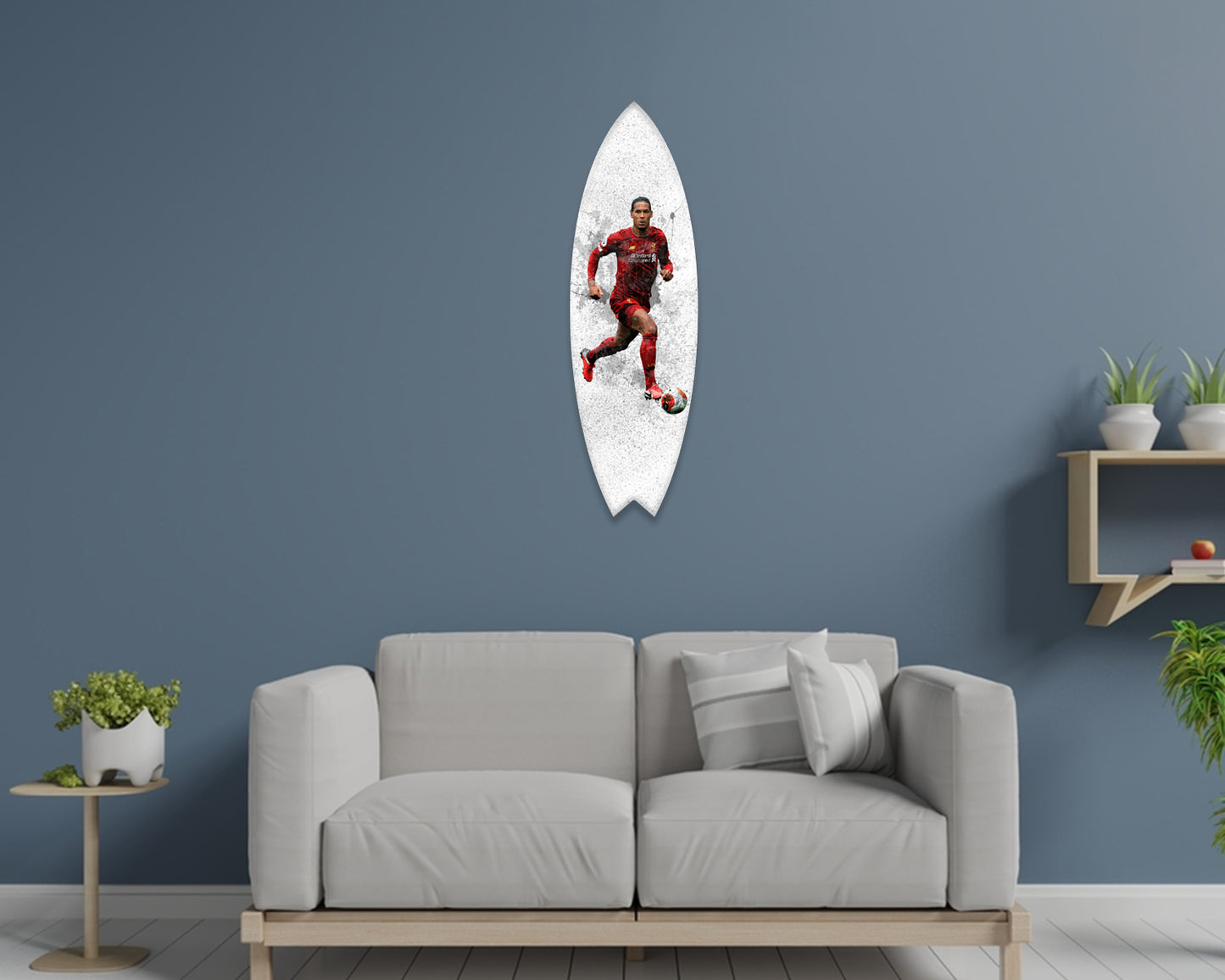 Virgil Van Dijk Acrylic Surfboard Wall Art 