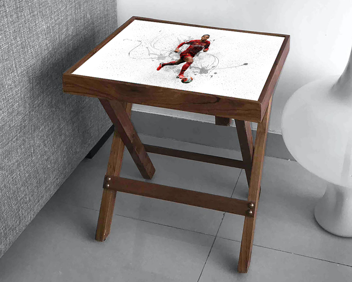 Virgil Van Dijk Splash Effect Coffee and Laptop Table 