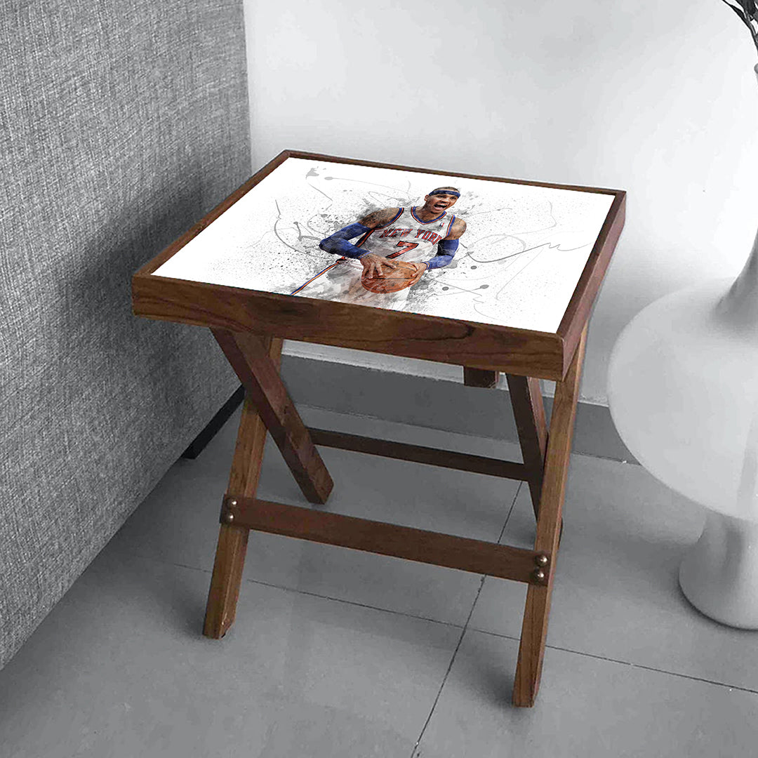Carmelo Anthony Splash Effect Coffee and Laptop Table 