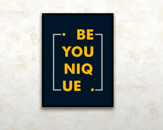 Be you niq ue Canvas Wall Art