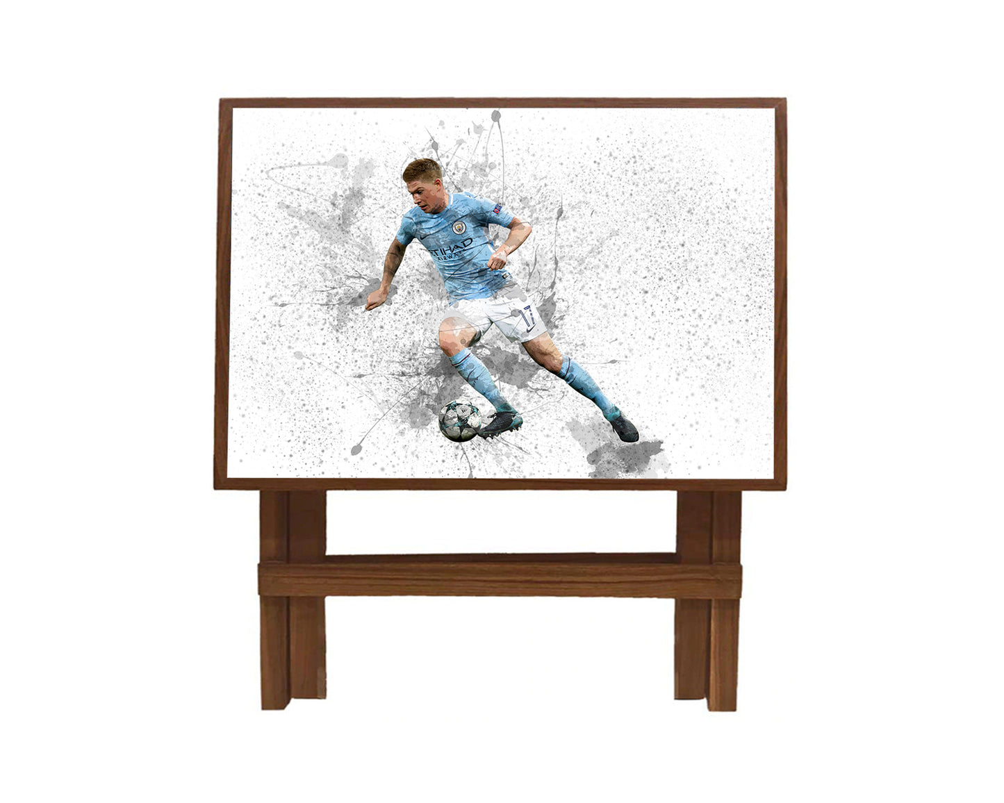 Kevin De Bruyne Splash Effect Coffee and Laptop Table 