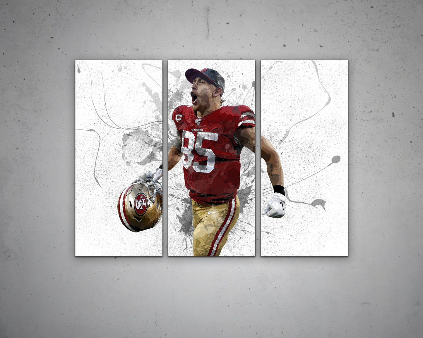 George Kittle Canvas Wall Art 