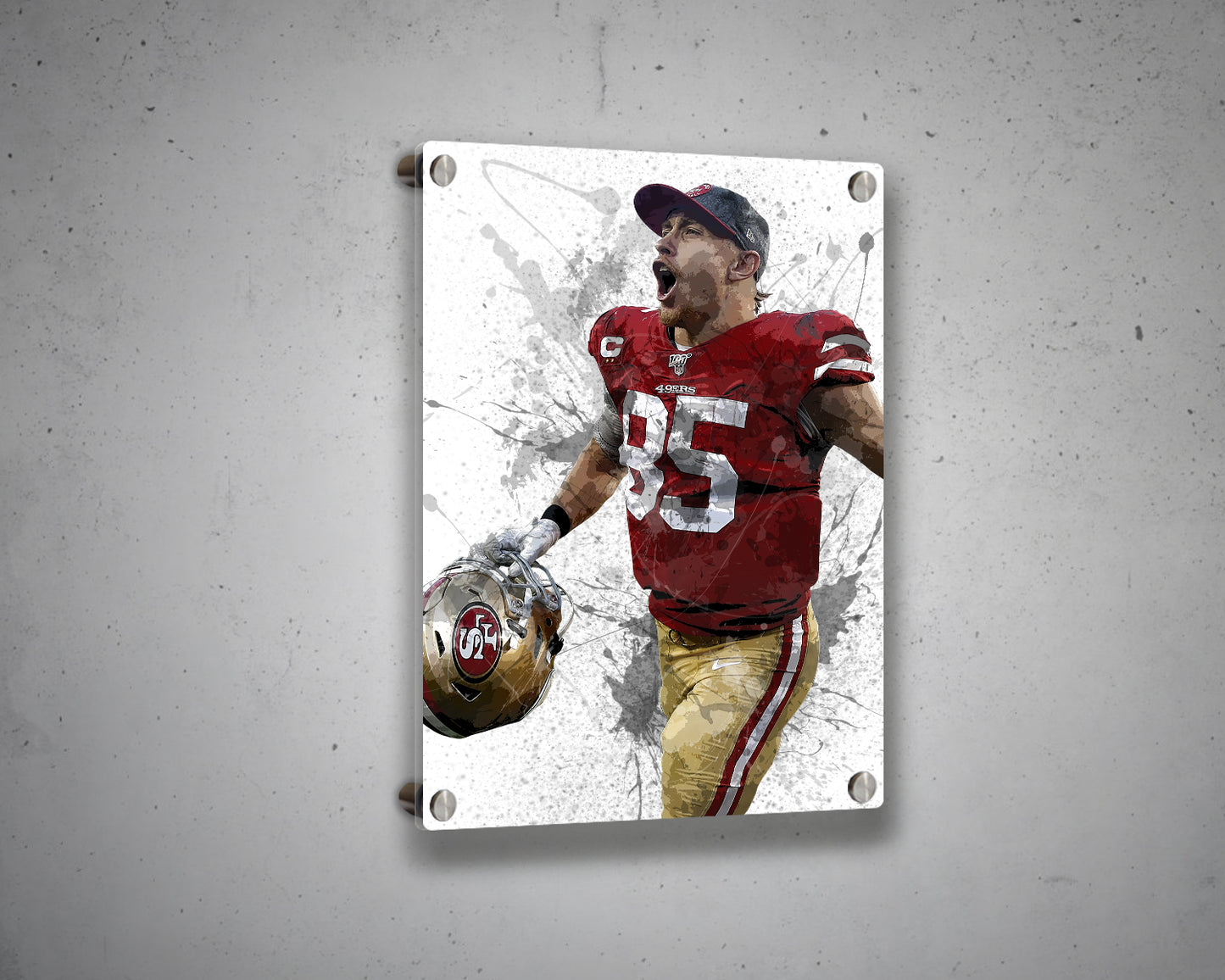 George Kittle Canvas Wall Art 