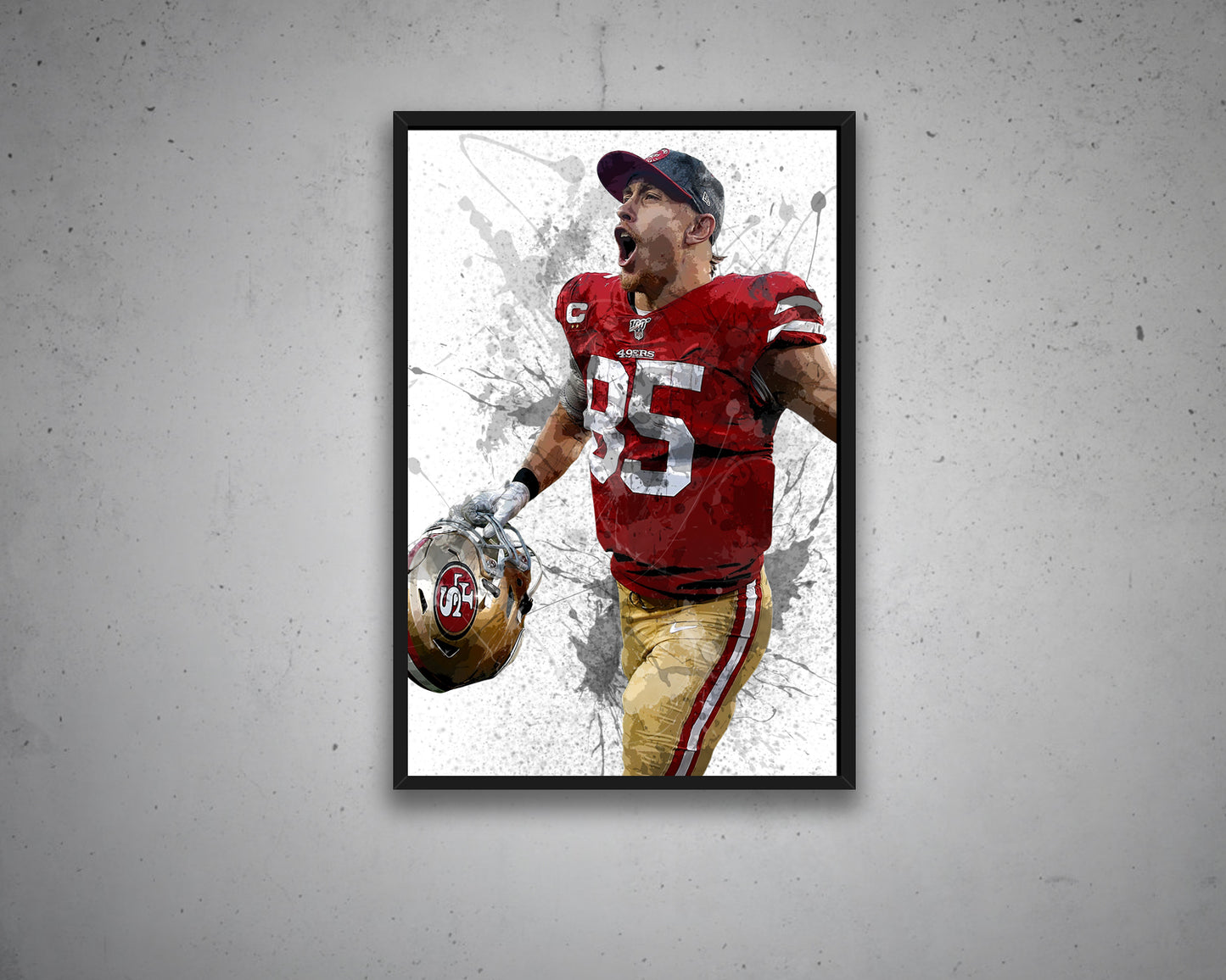 George Kittle Canvas Wall Art 