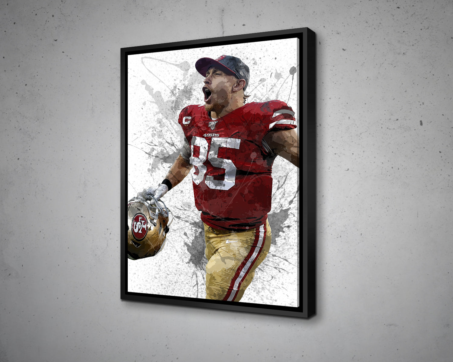 George Kittle Canvas Wall Art 