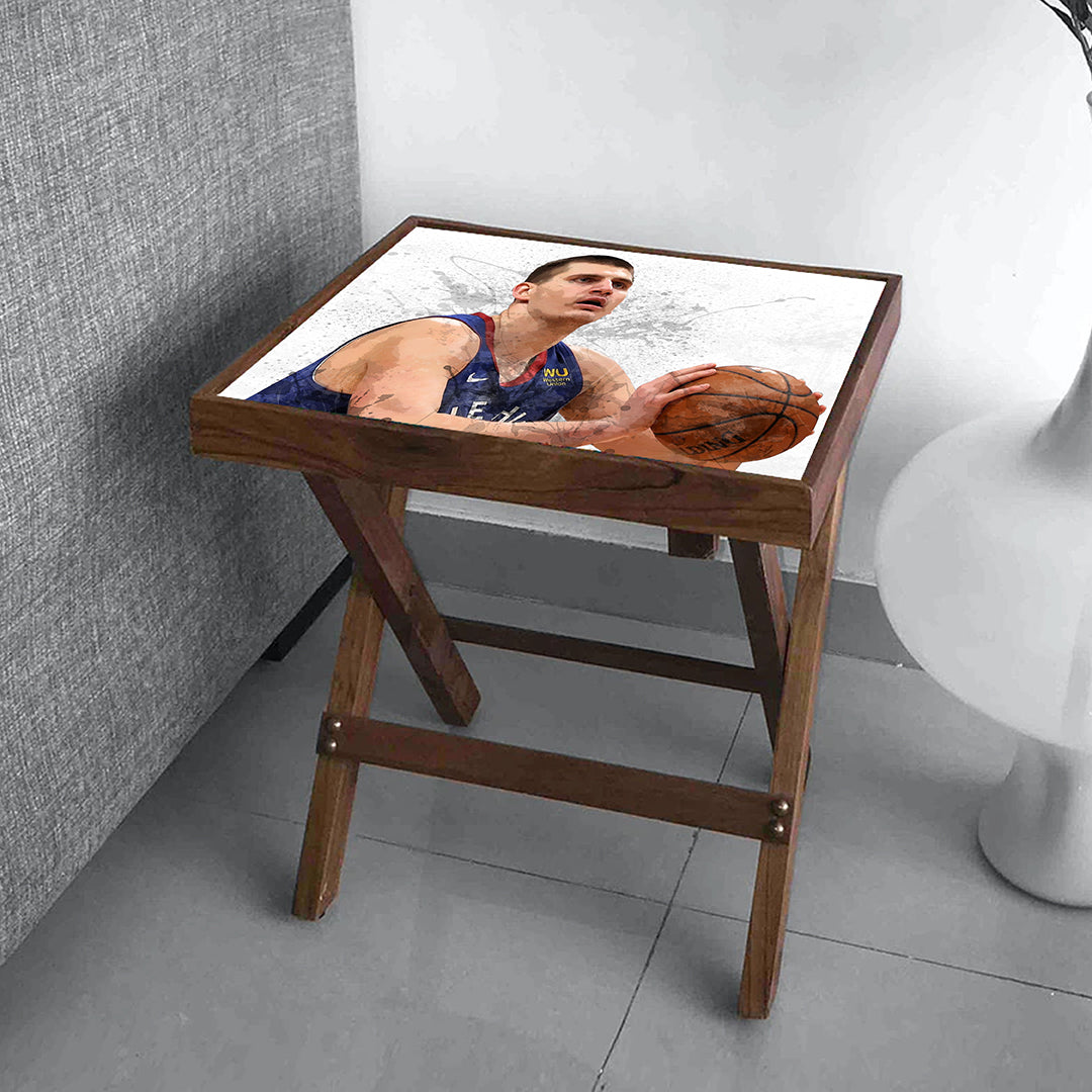 Nikola Jokić Splash Effect Coffee and Laptop Table 