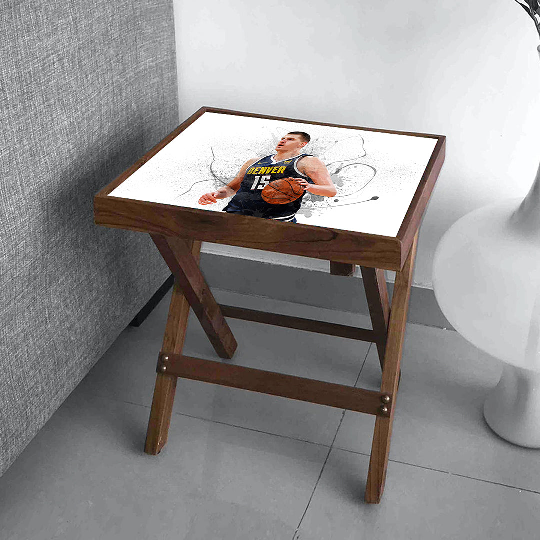 Nikola Jokić Splash Effect Coffee and Laptop Table 