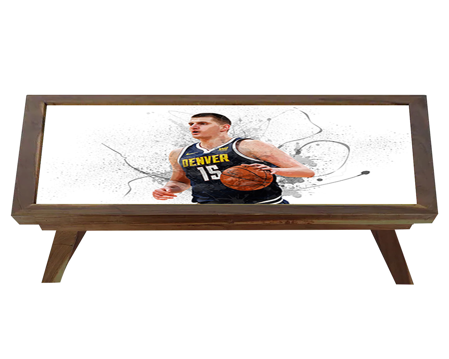 Nikola Jokić Splash Effect Coffee and Laptop Table 