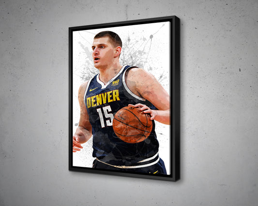 Nikola Jokic Canvas Wall Art 