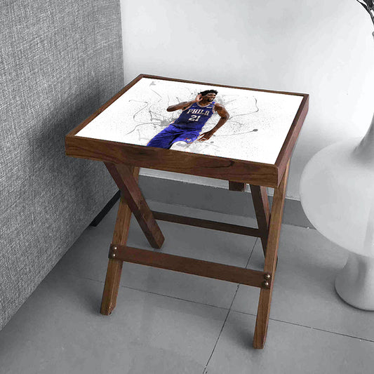 Joel Embiid Splash Effect Coffee and Laptop Table 