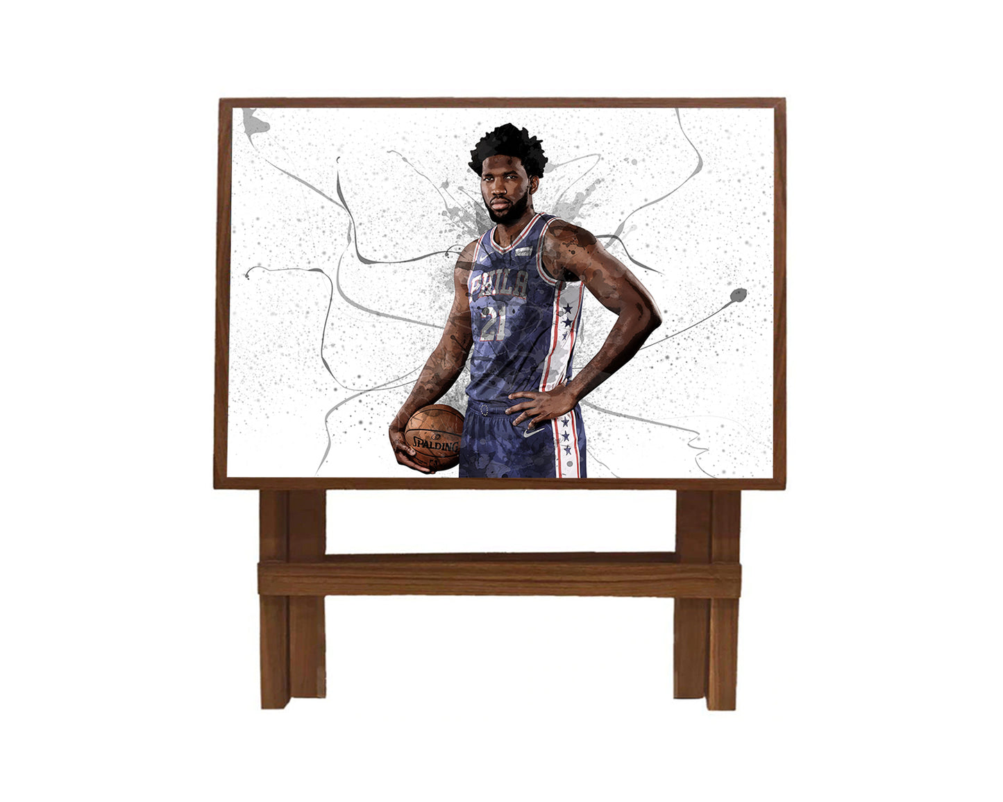 Joel Embiid Splash Effect Coffee and Laptop Table 