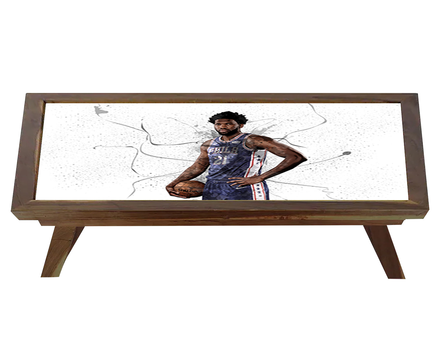 Joel Embiid Splash Effect Coffee and Laptop Table 