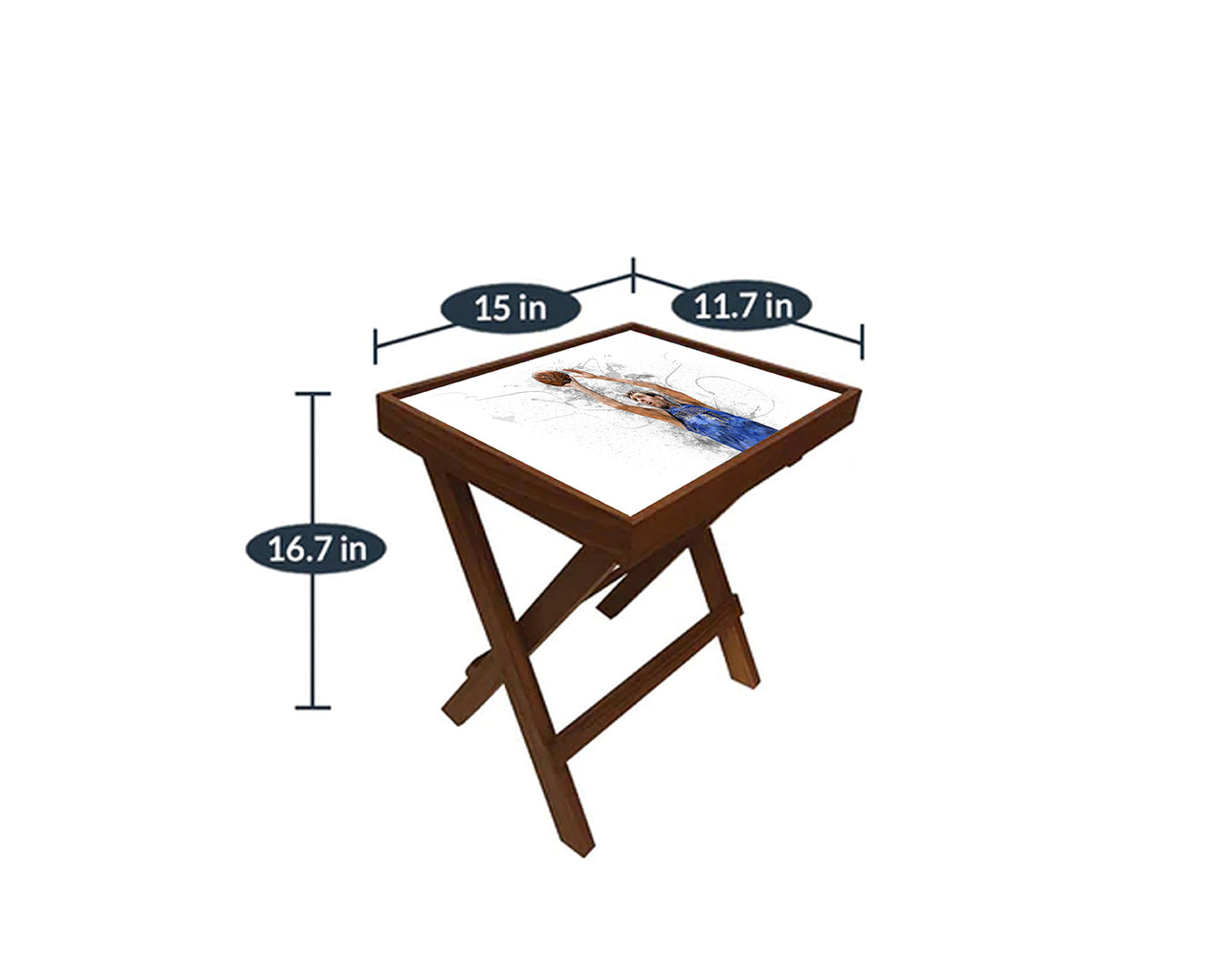 Dirk Nowitzki Splash Effect Coffee and Laptop Table