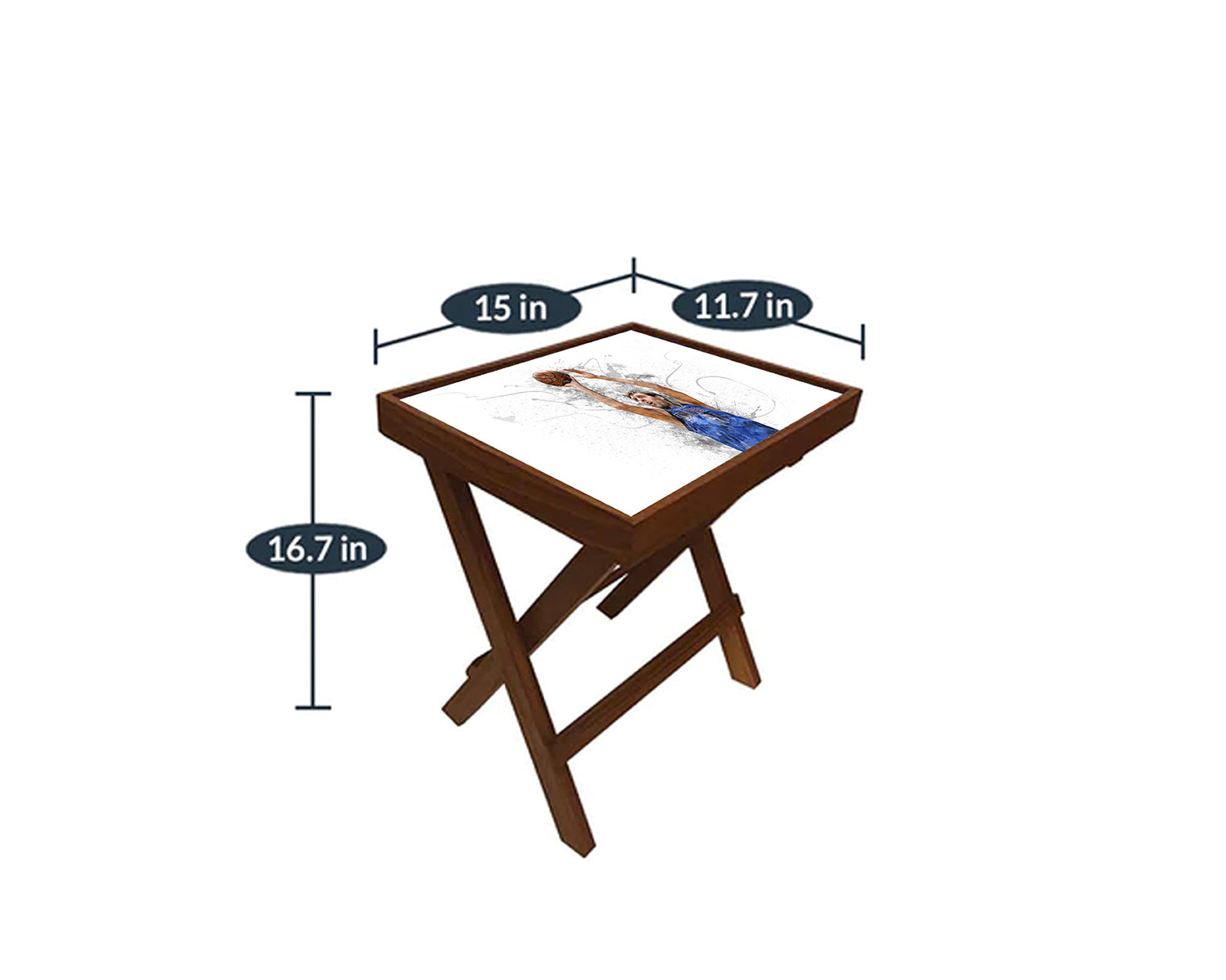 Dirk Nowitzki Splash Effect Coffee and Laptop Table 