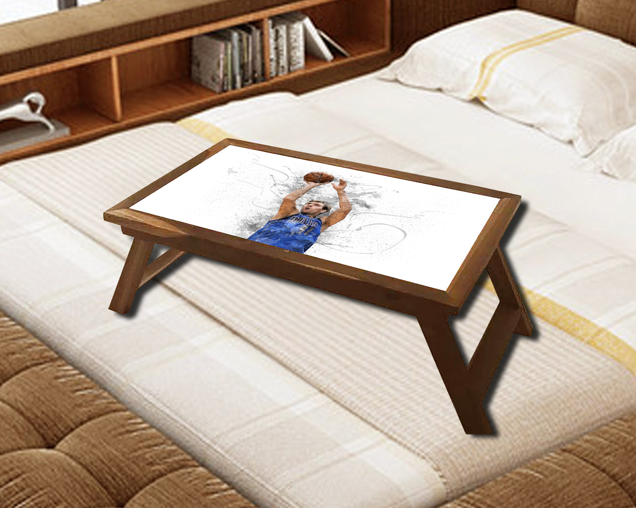 Dirk Nowitzki Splash Effect Coffee and Laptop Table