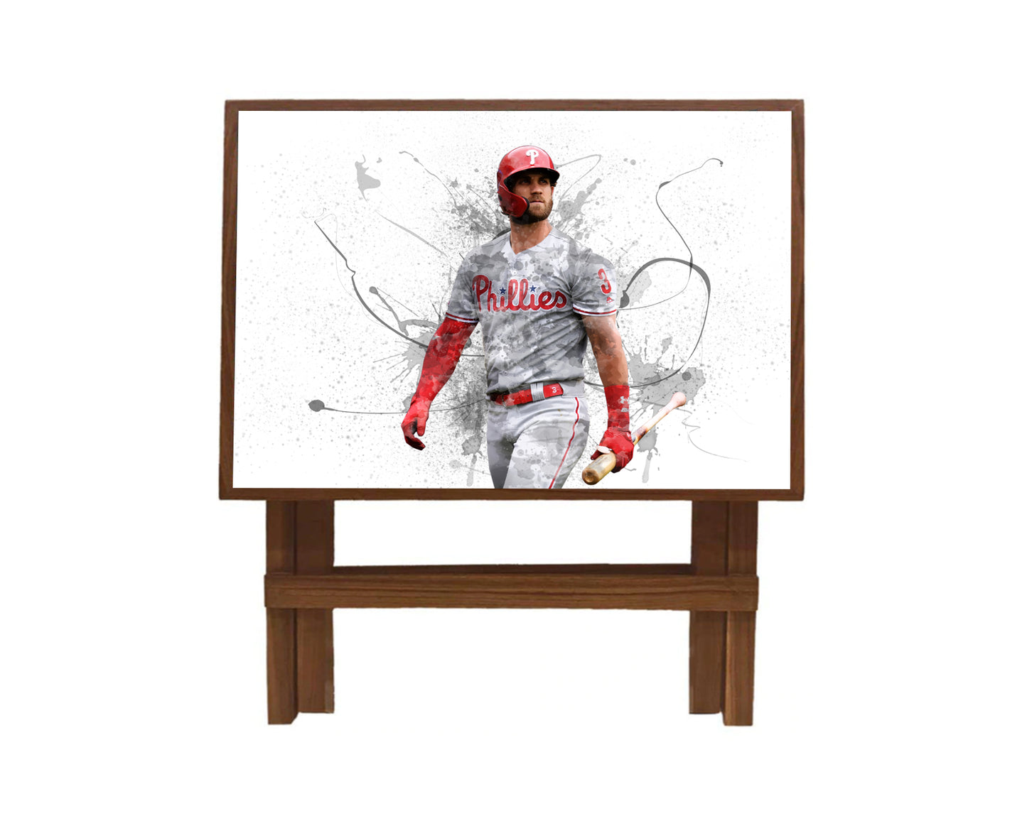 Bryce Harper Splash Effect Coffee and Laptop Table 