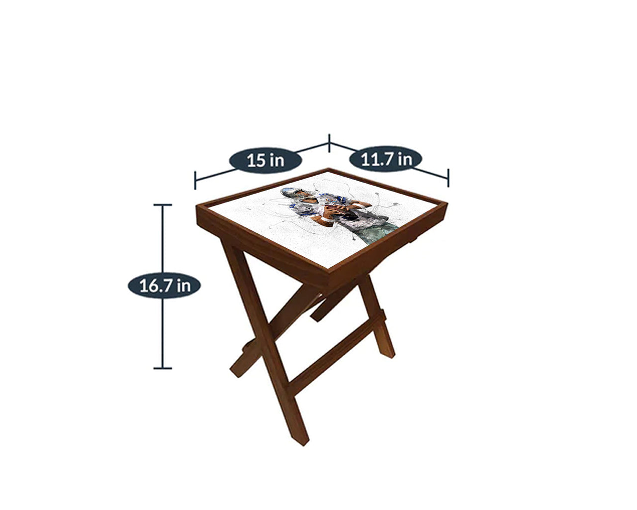 Tony Romo Splash Effect Coffee and Laptop Table