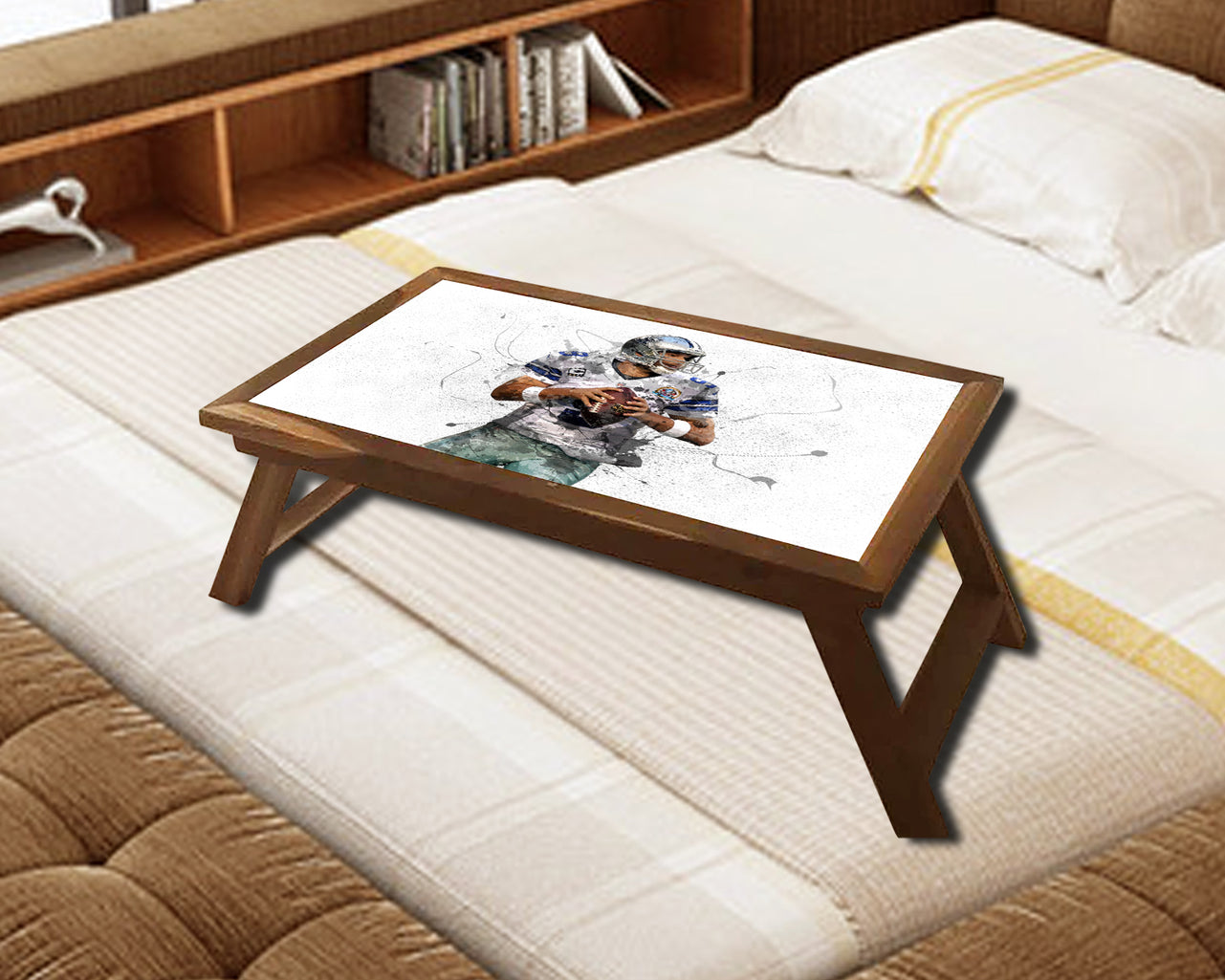 Tony Romo Splash Effect Coffee and Laptop Table