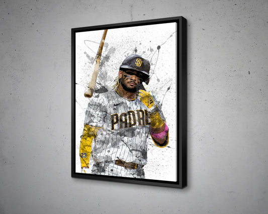 Fernando Tatís Jr Splash Effect Canvas Art